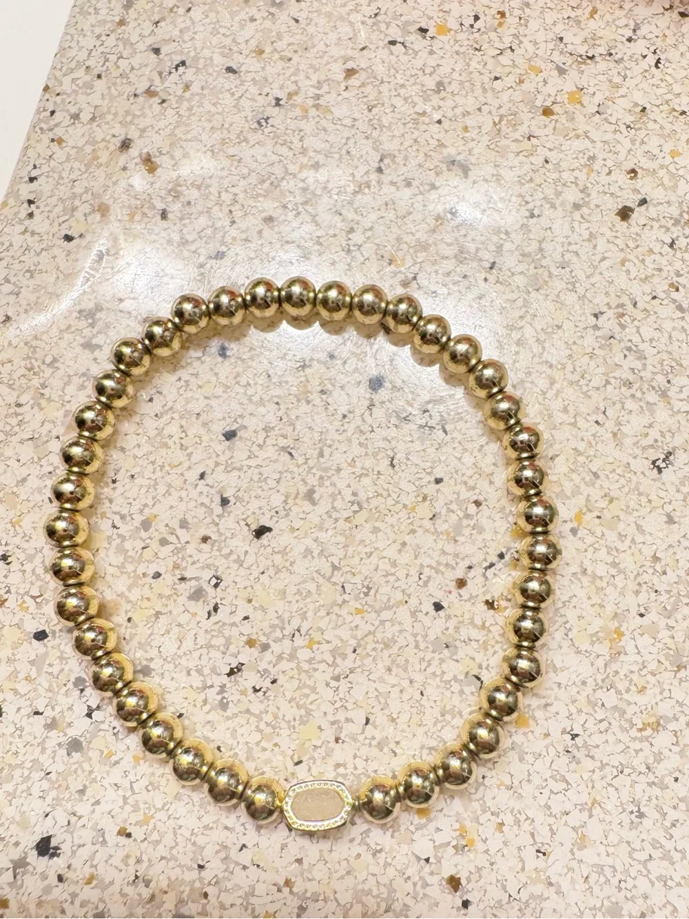 gold Kendra Scott mini elaina gold stretch bracelet, only worn a few times